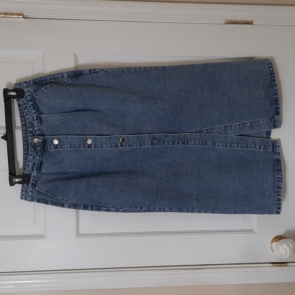 Denim Blue jeans Maxi Skirt SZ L